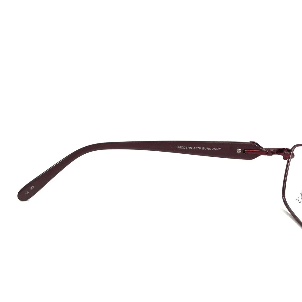 Modern Art Eyeglasses Frames A376 BURGUNDY Wire Rim Crystals 56-18-140